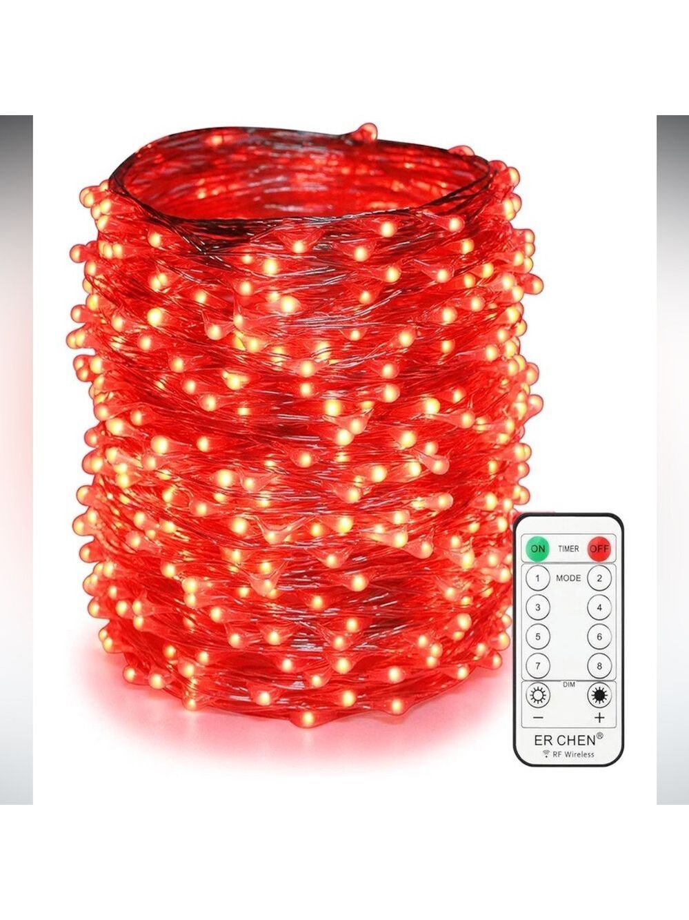 99FT LED STRING LIGHTS, 300 LED FAIRY LIGHTS, REMOTE CONTROL, 12V ADAPTER